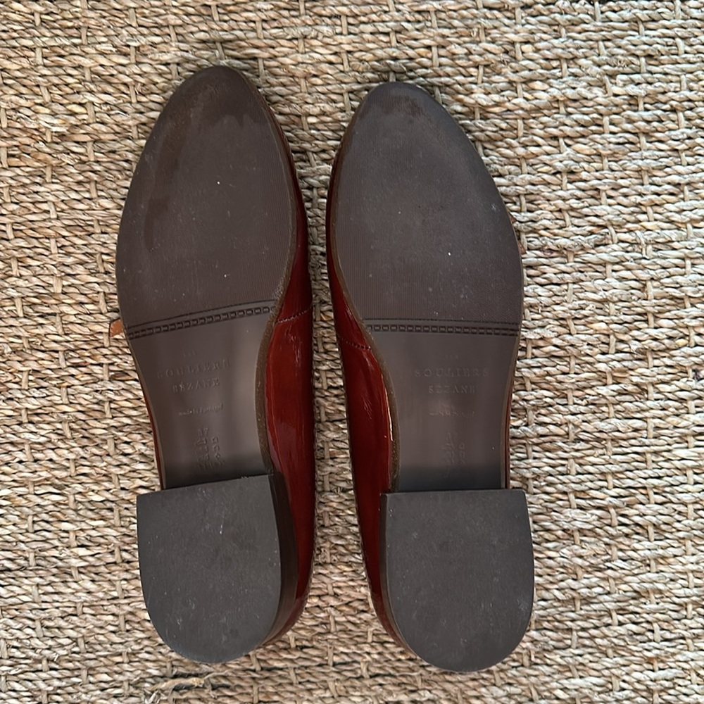 Sezane Ninon Low Ballerinas Patent Mahogany - Size 6,5 - Picture 6 of 9
